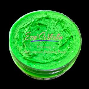 3Dsculpture painting paste neon green Modeling paste  decorative plaste6oz